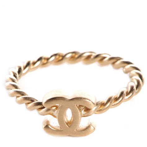 gold chanel cc ring|Chanel watches 18k gold.